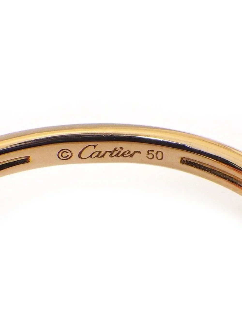Cartier Ring Amulette Round Circle Pink Pearl Diamond 18k Gold